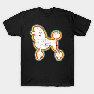 Poodle Dog Retro Style T-Shirt